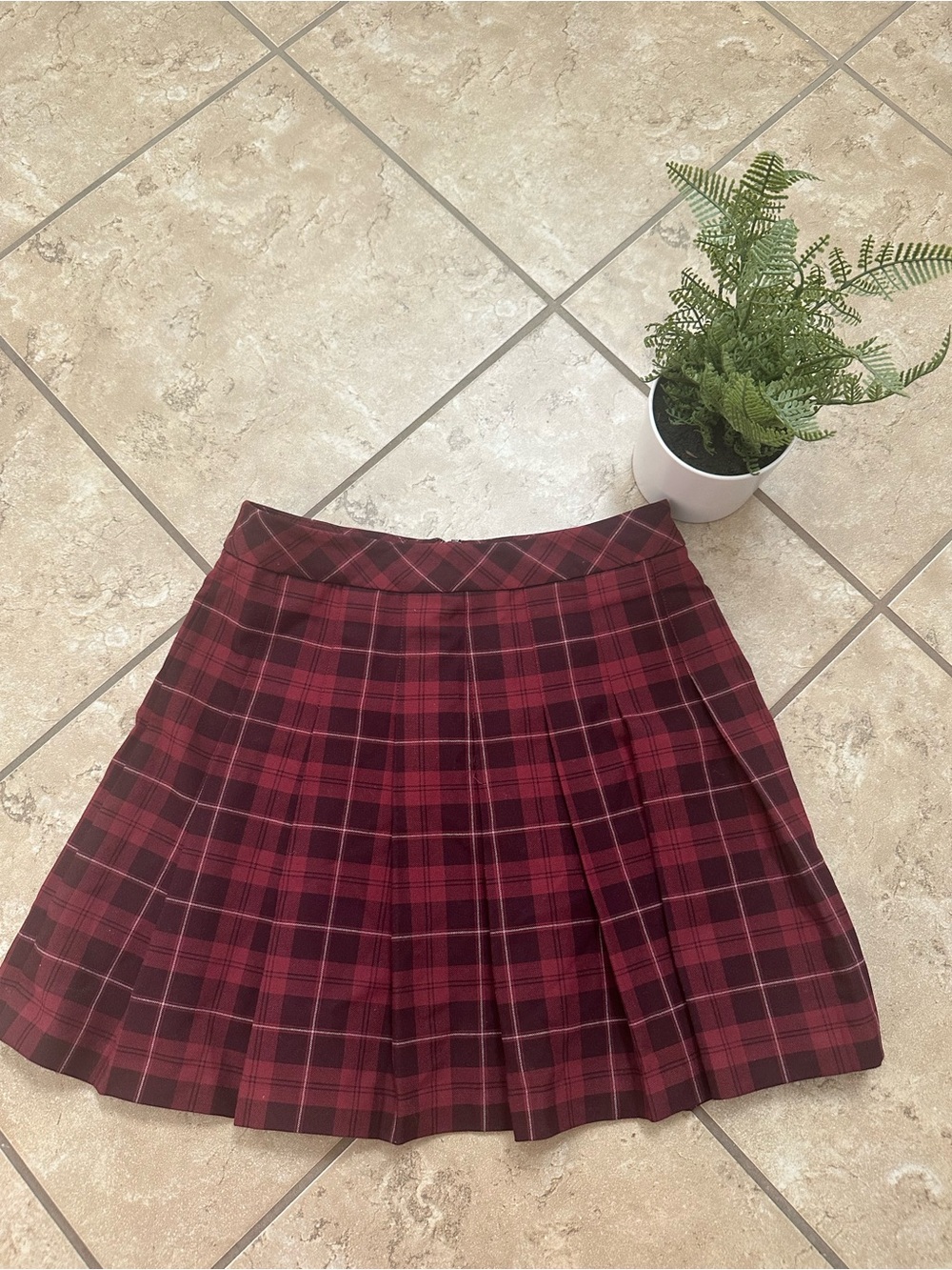 PLAID MINI SKIRT